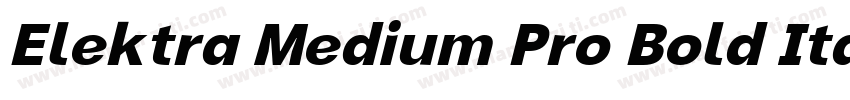 Elektra Medium Pro Bold Italic字体转换